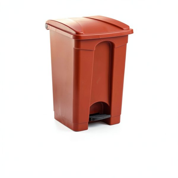 Zedfire Red Step On Trash Can Quiet Close Plastic-3