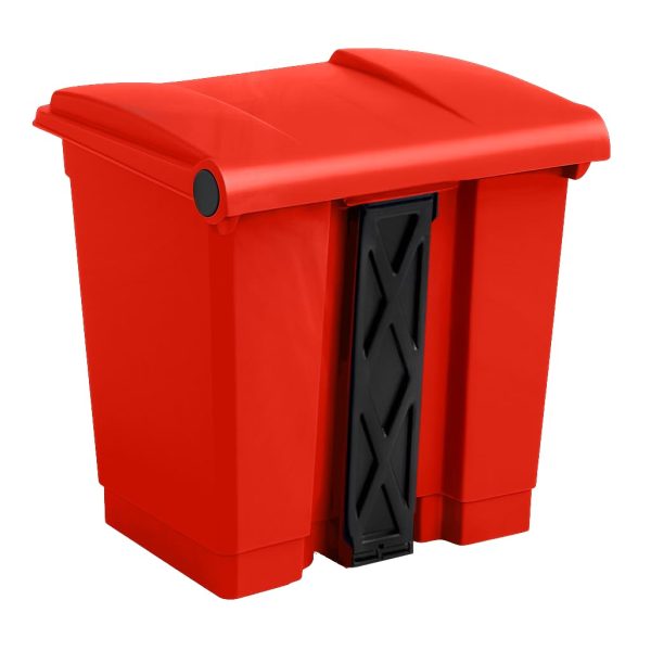 Zedfire Red Step On Trash Can Quiet Close Plastic-1