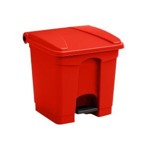 Zedfire Red Step On Trash Can Quiet Close Plastic-0