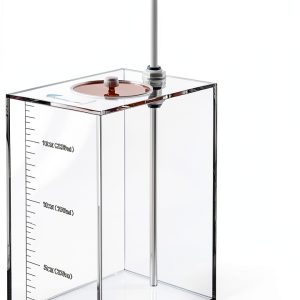 DEHAO Acrylic Biohazard Waste Container 0.7 Gallon Capacity-0