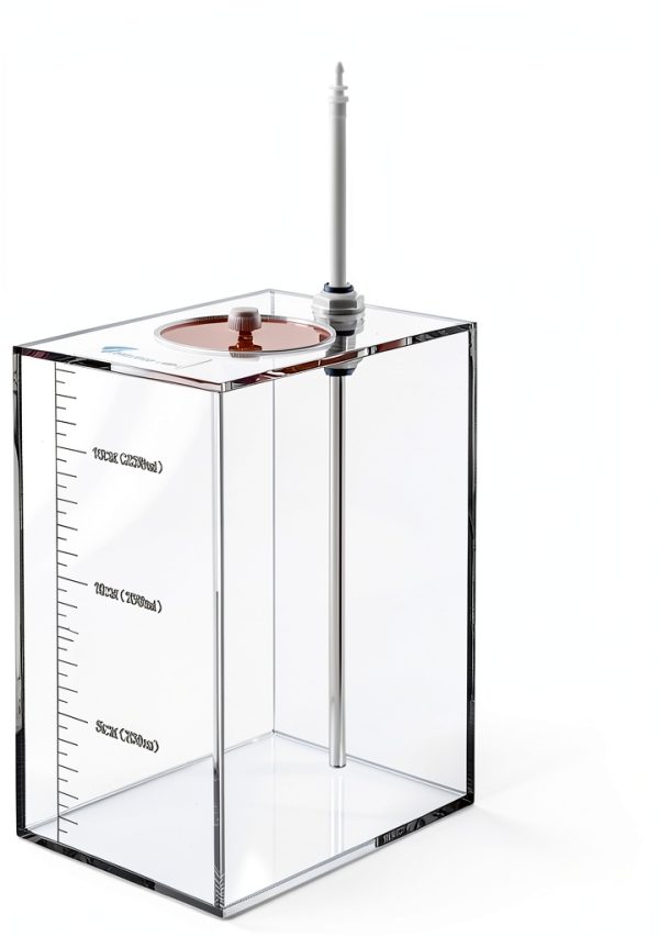 DEHAO Acrylic Biohazard Waste Container 0.7 Gallon Capacity-0