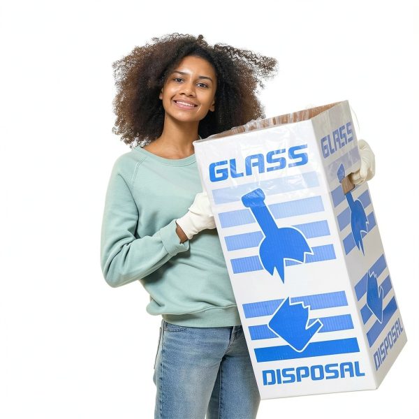 Tioncy Broken Glass Disposal Boxes Durable Cardboard Safety-5
