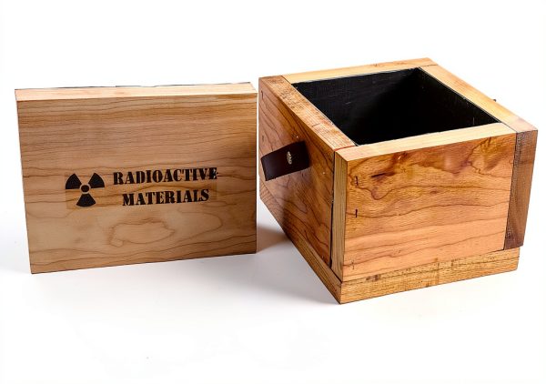 Lead Lined Radioactive Storage Box Images SI Inc Metal Wood-1