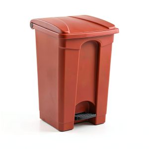 Zedfire Red Step On Trash Can Quiet Close Plastic-0