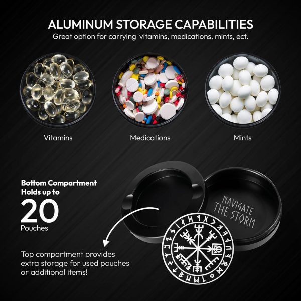 Nordicool Zyn Can Metal Compartments Viking Design-4