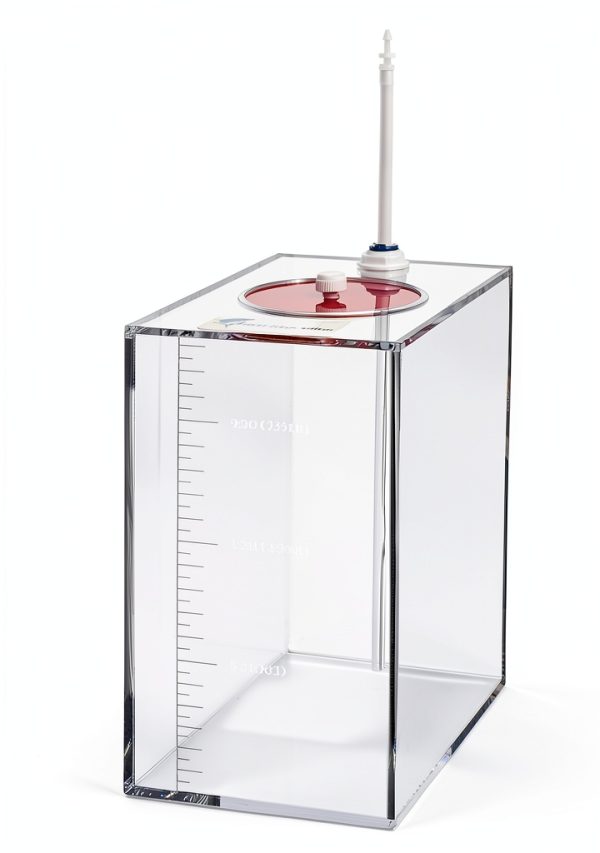 DEHAO Acrylic Biohazard Waste Container 0.7 Gallon Capacity-3