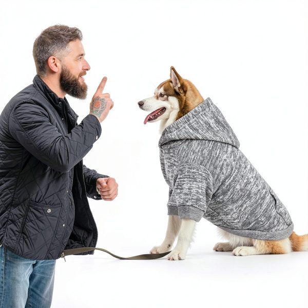 Dog Hoodie QDYU Brushed Fleece Warm Sweater-5