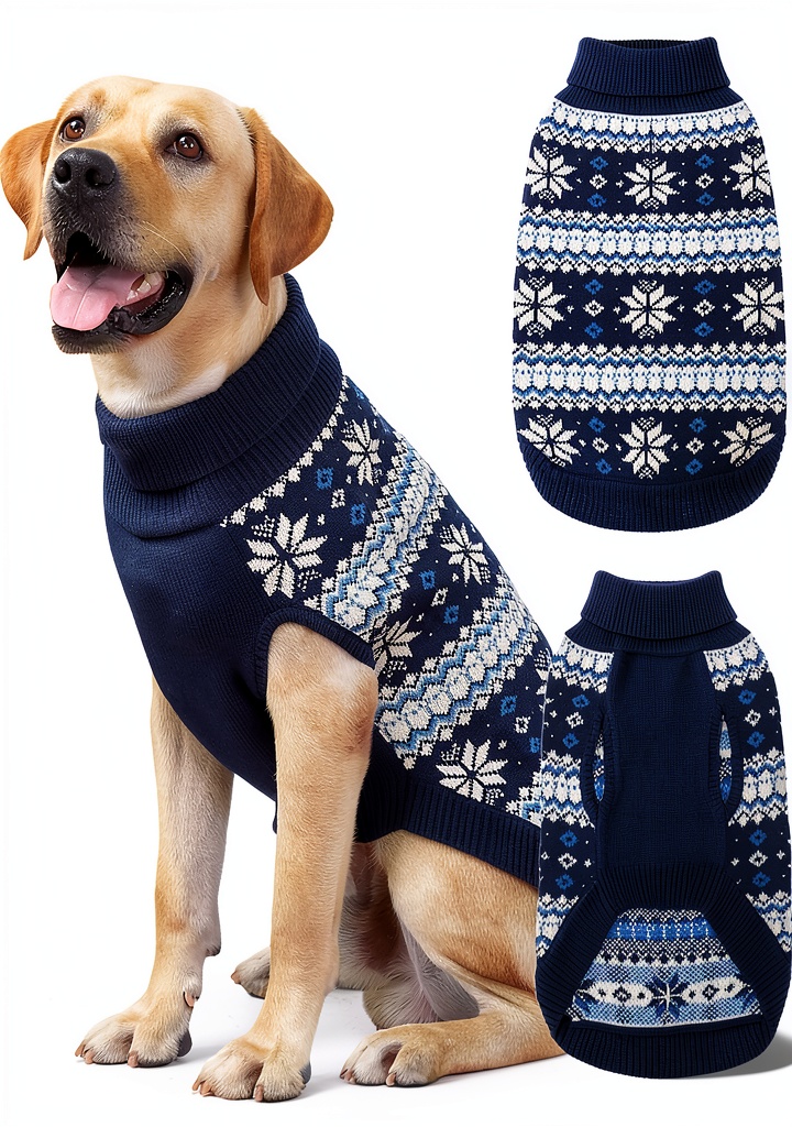 Kooltail dog sweaters with snowflake pattern design
