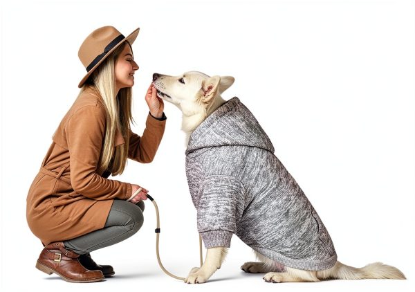 Dog Hoodie QDYU Brushed Fleece Warm Sweater-1