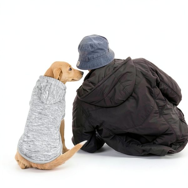 Dog Hoodie QDYU Brushed Fleece Warm Sweater-4