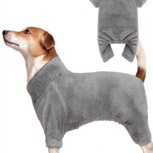 Stpiatue Dog Sweater Plush Fleece Warm Turtleneck-0
