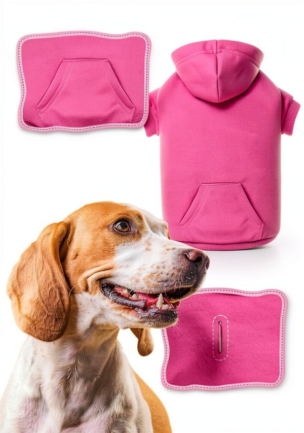 Dog Hoodie QDYU Brushed Fleece Sweater Multiple Colors Sizes-3