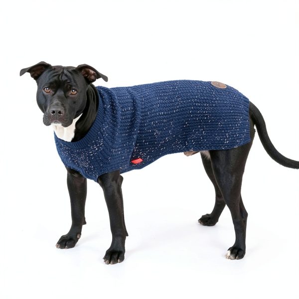 Dog Sweater KYEESE Reflective Heavy‑Knitted Coat for Dogs-6