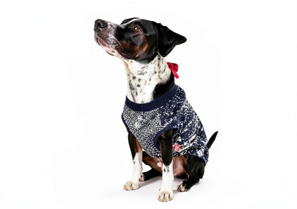 Dog Sweater KYEESE Reflective Heavy‑Knitted Coat for Dogs-5