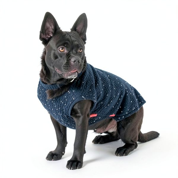 Dog Sweater KYEESE Reflective Heavy‑Knitted Coat for Dogs-3