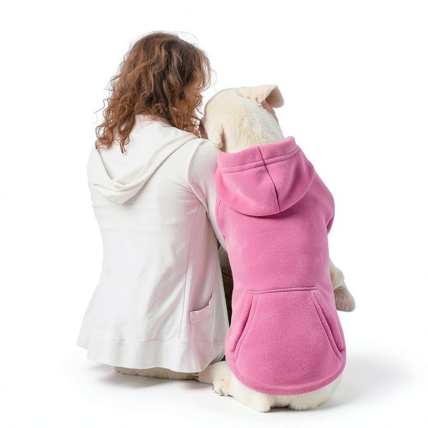 Dog Hoodie QDYU Brushed Fleece Sweater Multiple Colors Sizes-1