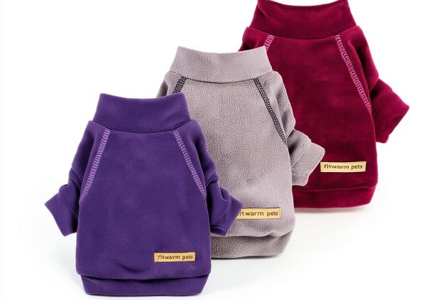 Fitwarm Dog Sweater 3 Pack Turtleneck Fleece for Small Breeds Size-0