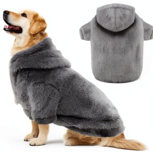 BAOBICUTE Plush Double‑Sided Dog Hoodie for Large Dogs Model 0721-0