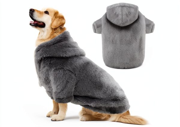 BAOBICUTE Plush Double‑Sided Dog Hoodie for Large Dogs Model 0721-0