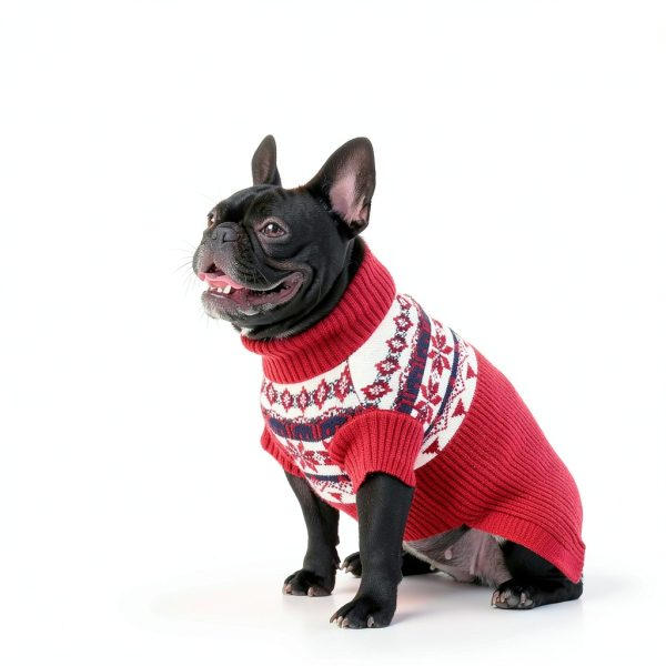 IECOii Dog Sweater Blue Large 4XL Extra Warm Fleece-4