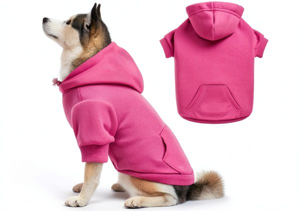 Dog Hoodie QDYU Brushed Fleece Sweater Multiple Colors Sizes-0