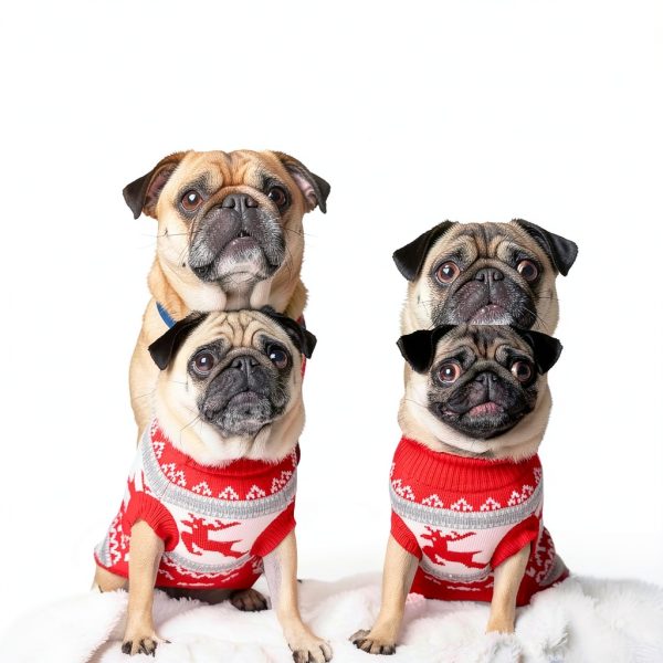 Dog Sweater Spark Paws Soft Knit Holiday Fit for Small & Large Dogs-2