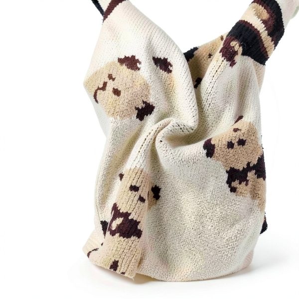 ABRRLO Dog Sweater Cardigan Small Medium Sizes Blue Beige Pink Soft-4