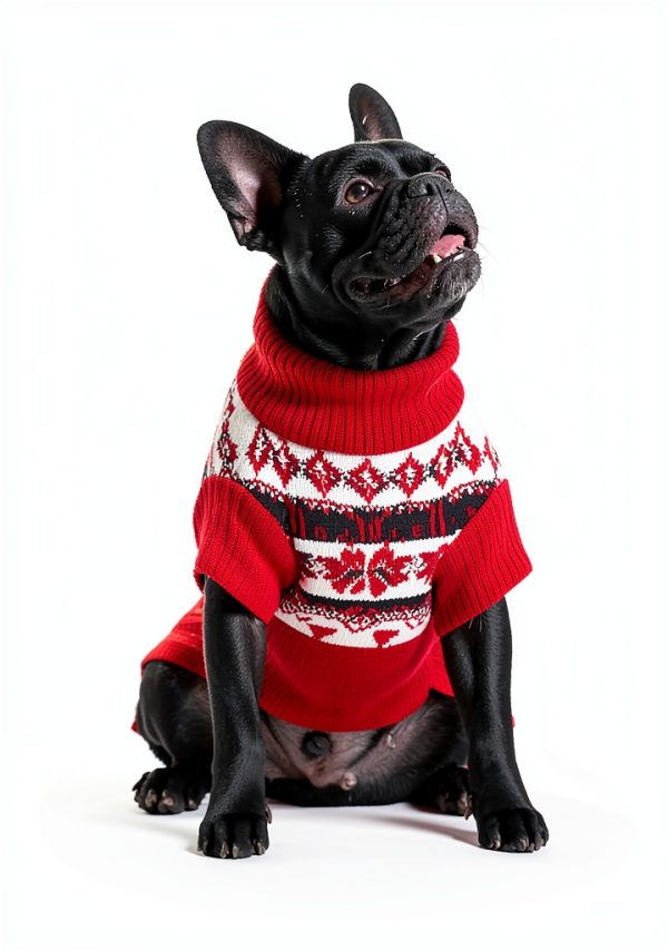 IECOii Dog Sweater Blue Large 4XL Extra Warm Fleece-3