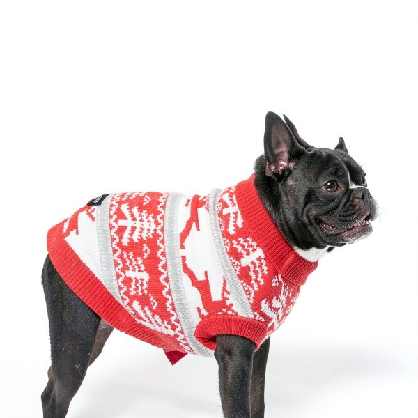 Dog Sweater Spark Paws Soft Knit Holiday Fit for Small & Large Dogs-6