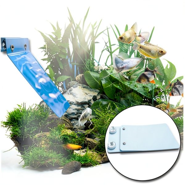 Saim Angelfish Discus Breeding Slate 2pcs with Suction Cups PVC Blue-4