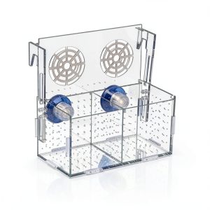 Acrylic Fish Breeding Box JOBEDE 6x6x8in Aquarium Isolation Tank-0