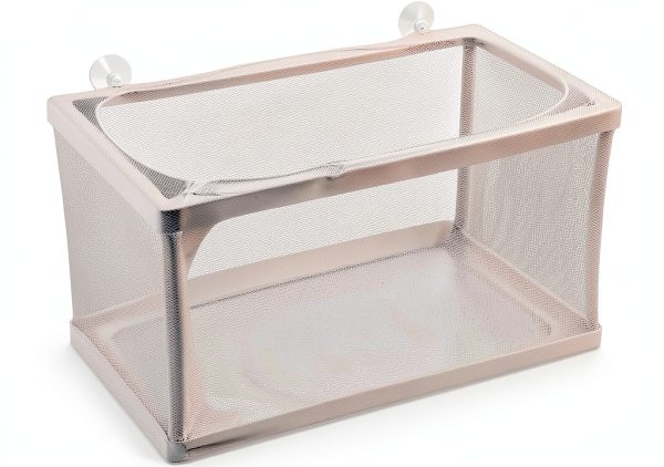 Nylon Mesh Fish Fry Hatchery Breeder Box Net by XMHF White 10.2" x 6"-0