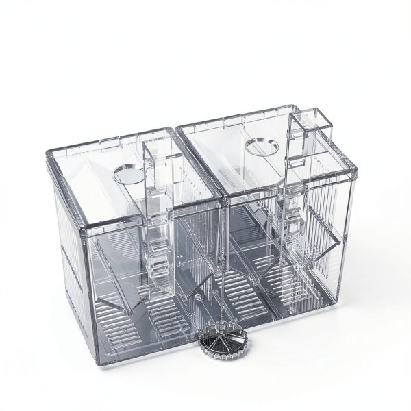 HIERYAN Acrylic Breeder Box – 6.9×3.9×5.2in Self‑Floating Hatchery-4