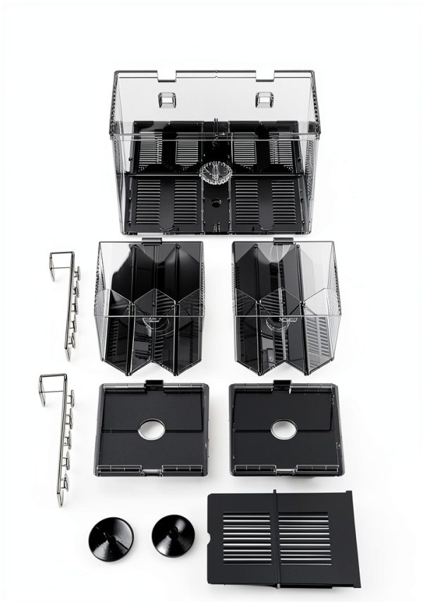 HIERYAN Acrylic Breeder Box – 6.9×3.9×5.2in Self‑Floating Hatchery-3