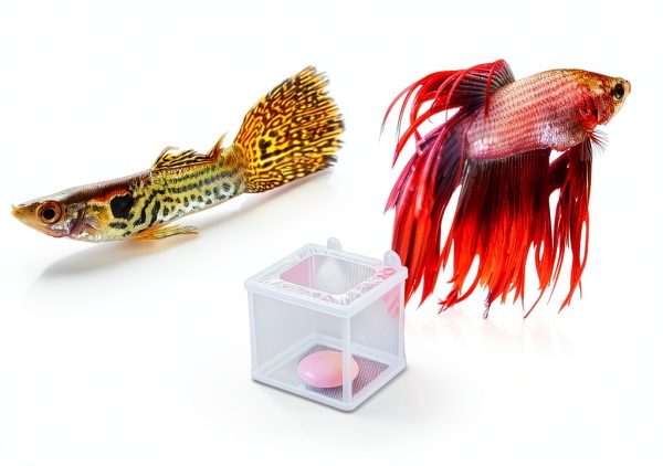Fish Incubator Mesh Box 2 Pack by FdcLixuvol with Suction Cups-6