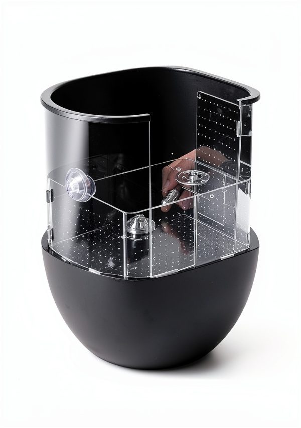 Fish Breeding Box ATPWONZ Acrylic Hatchery with Suction Cups 11.5x6x6-3