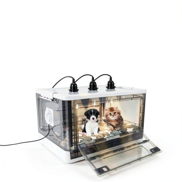 Puppy Incubator HKDQ 2025 Model with 3 Heat Lamps and Quiet-4
