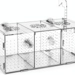 Fish Breeding Box ATPWONZ Acrylic Hatchery with Suction Cups 11.5x6x6-0
