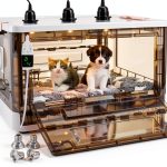 Puppy Incubator HKDQ 2025 Model with 3 Heat Lamps and Quiet-0