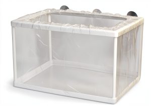 2 Pack Fish Breeding Box Set Tank Breeder Net, Aquarium Separation Net Nylon Incubator Mesh, Fry Hatchery Incubator Mesh 8 Suction Cup for Newborn Small Fish (Big and Small Kit)-0