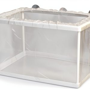 2 Pack Fish Breeding Box Set Tank Breeder Net, Aquarium Separation Net Nylon Incubator Mesh, Fry Hatchery Incubator Mesh 8 Suction Cup for Newborn Small Fish (Big and Small Kit)-0