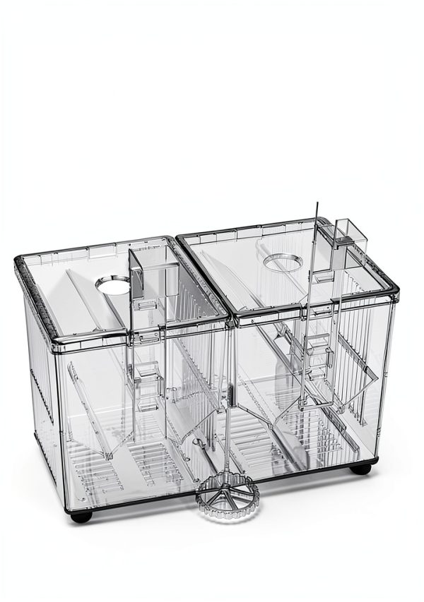 HIERYAN Acrylic Breeder Box – 6.9×3.9×5.2in Self‑Floating Hatchery-6