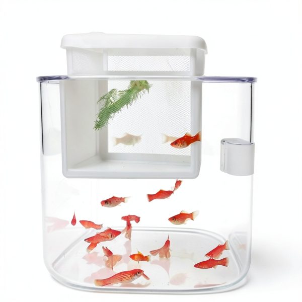 White Nylon Mesh Fish Fry Hatchery Breeder Box Separation Net by XMHF-3
