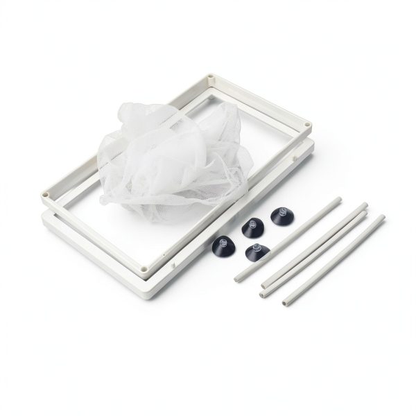 Nylon Mesh Fish Fry Hatchery Breeder Box Net by XMHF White 10.2" x 6"-1