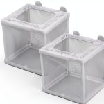 Fish Incubator Mesh Box 2 Pack by FdcLixuvol with Suction Cups-0
