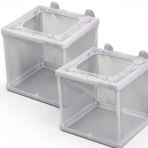 Fish Incubator Mesh Box 2 Pack by FdcLixuvol with Suction Cups-0