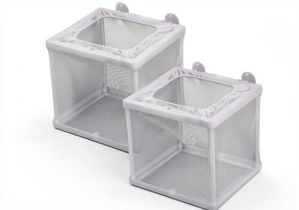 Fish Incubator Mesh Box 2 Pack by FdcLixuvol with Suction Cups-0