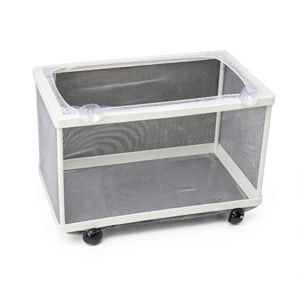 Nylon Mesh Fish Fry Hatchery Breeder Box Net by XMHF White 10.2" x 6"-5