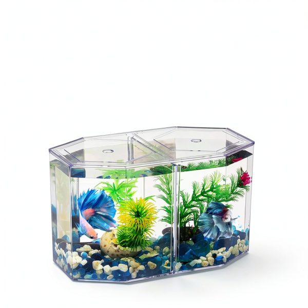 Aquarium Fish Breeder Box JOROBURO Octagonal Acrylic Incubator-4