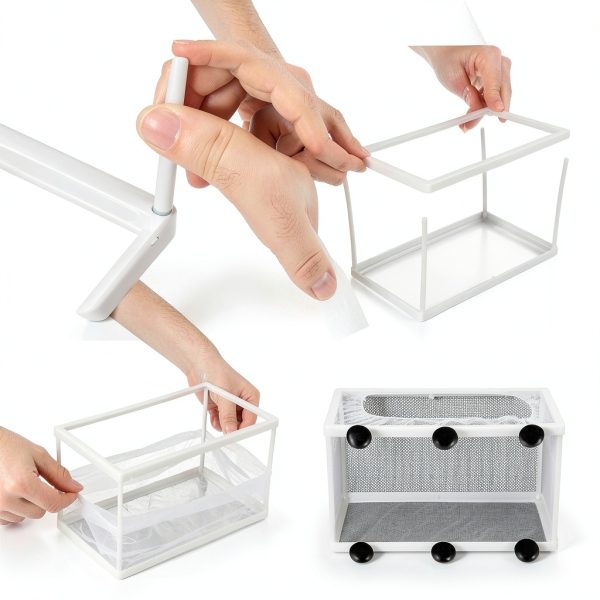 2 Pieces Fish Tank Breeder Net Mesh Breeder Box Fish Hatchery Isolation Separation Net Plastic Frame Fry Hatchery Incubator Mesh Breeding Box with Suction Cup for Aquarium-2